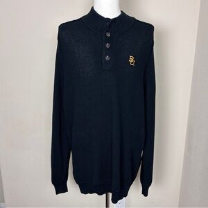 The Normal Brand Mens Button Down Sweater | Baylor Bears | Size XL | Black
